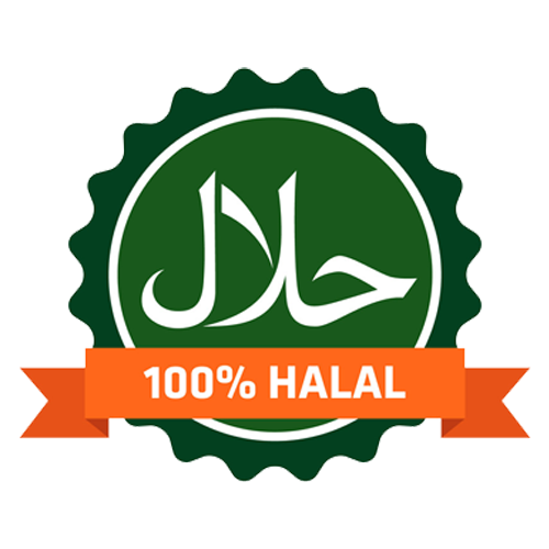 The logo of halaal with circle